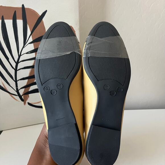 NEW French Sole Tuckernuck Camille Cap Toe Tan Black Leather Flats Size 8 - Picture 6 of 8